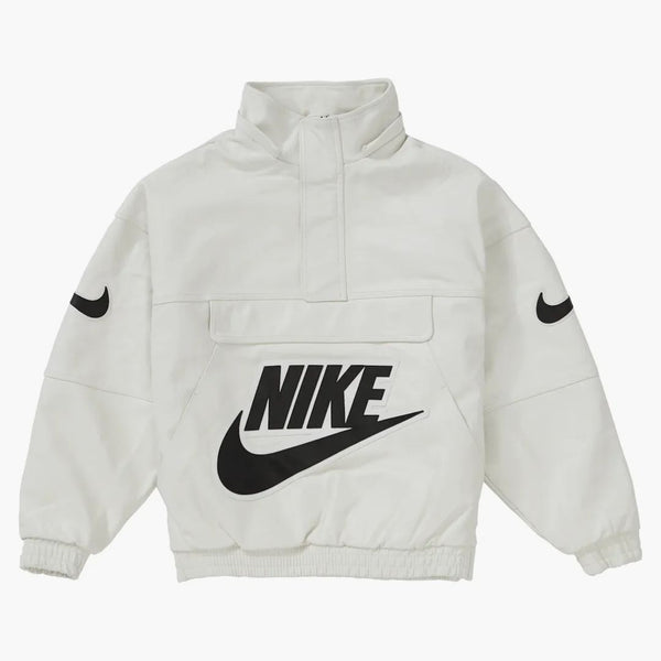 Supreme Nike Leather Anorak White