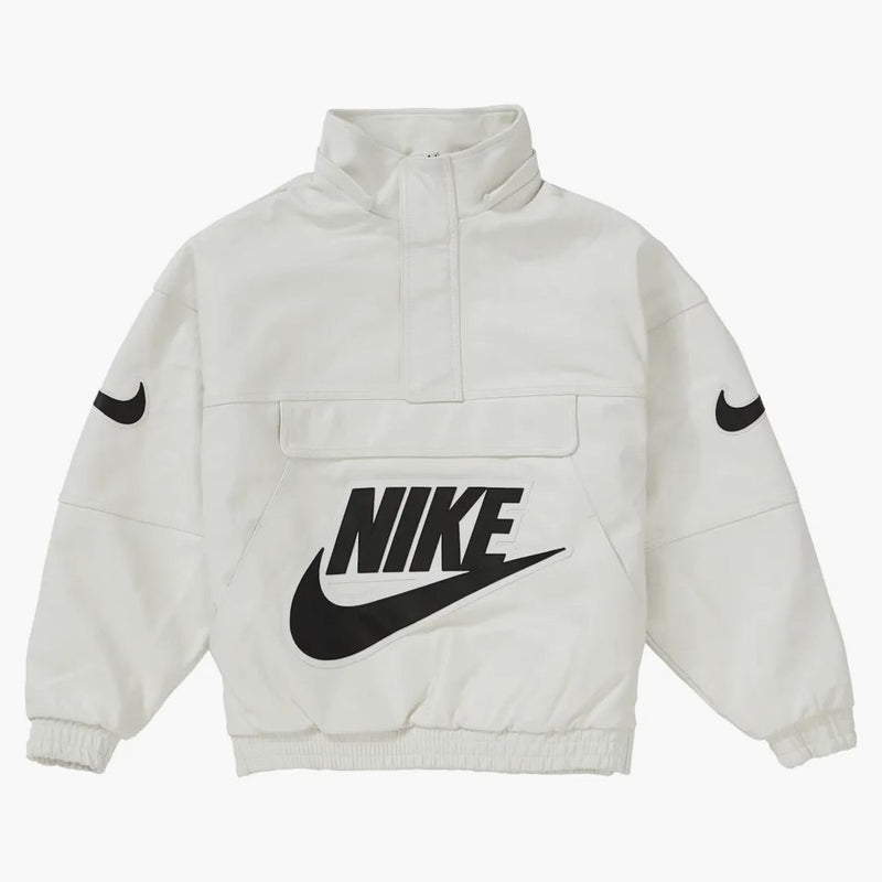 Supreme Nike Leather Anorak White