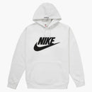 Supreme Nike Leather Applique Hooded Sweatshirt White
