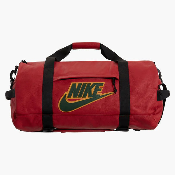 Supreme Nike Leather Duffle Bag Red