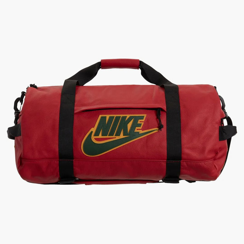 Supreme Nike Leather Duffle Bag Red