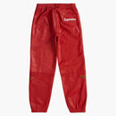Supreme Nike Leather Warm Up Pant Red
