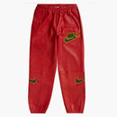 Supreme Nike Leather Warm Up Pant Red