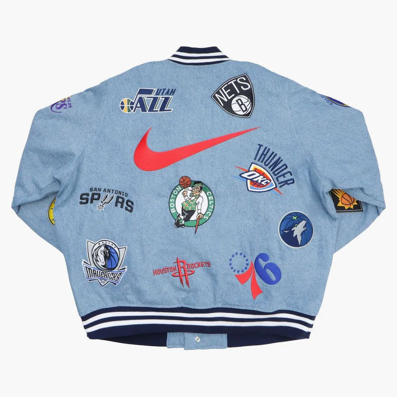 Supreme Nike/nba Teams Warm-up Jacket Denim