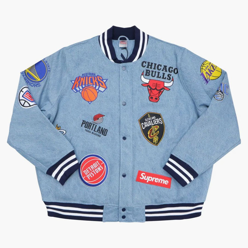 Supreme Nike/nba Teams Warm-up Jacket Denim