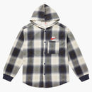 Supreme Nike Plaid Hooded Sweatshirt Navy