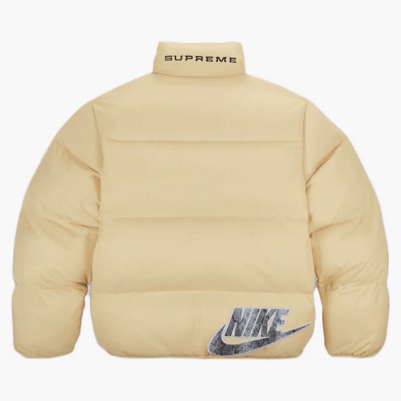 Giacca gonfia suprema Nike reversibile giallo pallido