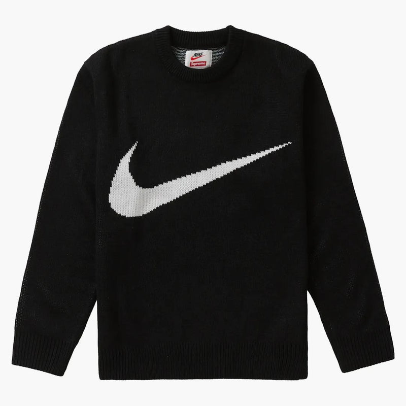 Supreme Nike Swoosh Sweater Black