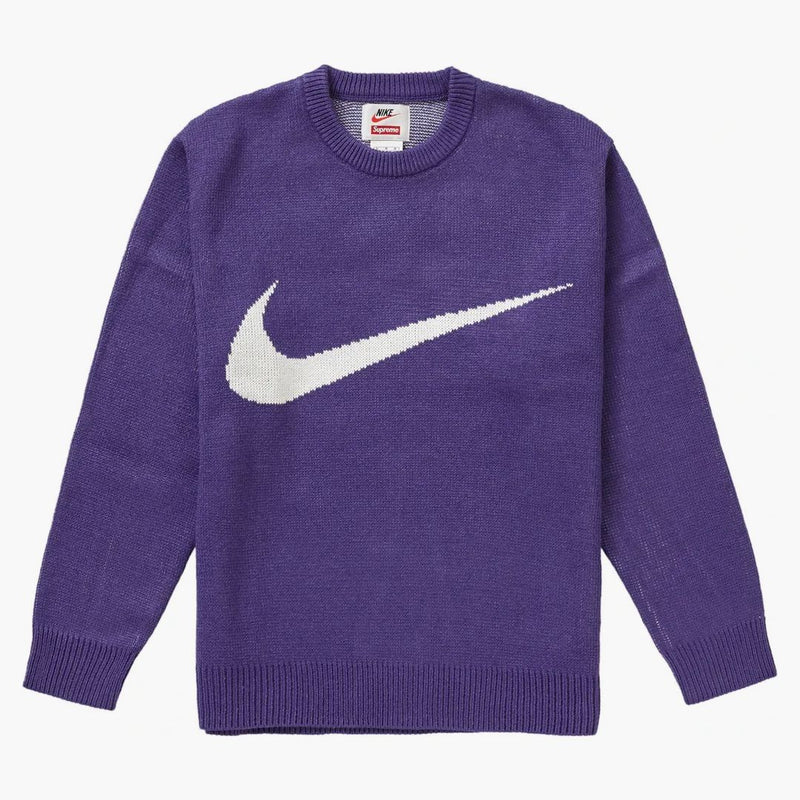 Supreme Nike Swoosh tröja lila