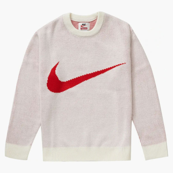 Supreme Nike Swoosh tröja vit