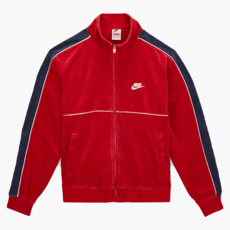 Supreme Nike Velor Track Jacket Red