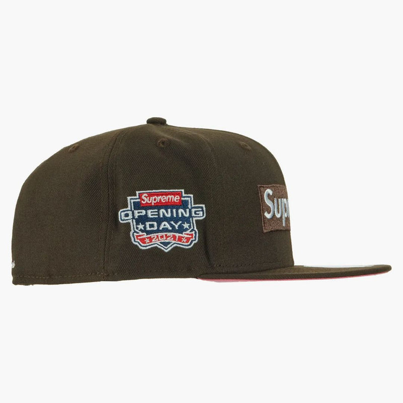 Supreme No Comp Box Logo New Era Brown