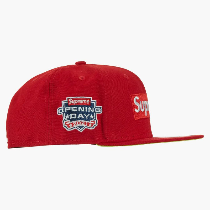 Supreme sin logotipo de compox Nueva era roja