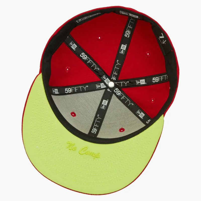 Supreme sin logotipo de compox Nueva era roja