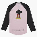 Supreme Number (n)ine Mickey Raglan L/s Top Pink