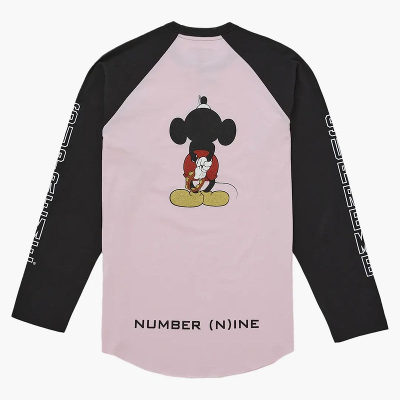 Supreme Number (n)ine Mickey Raglan L/s Top Pink