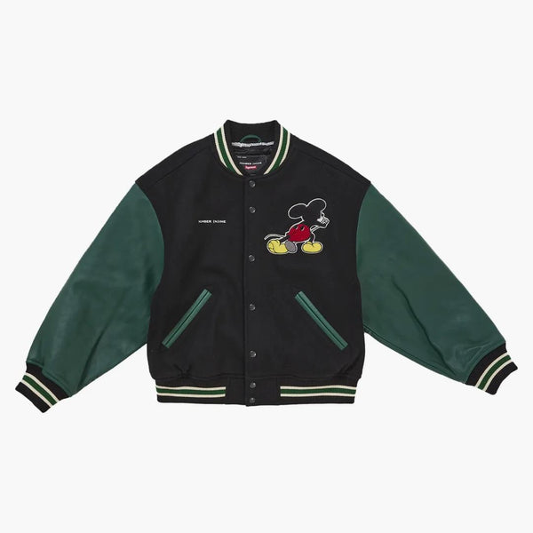 Supreme Number (n)ine Mickey Varsity Jacket Black