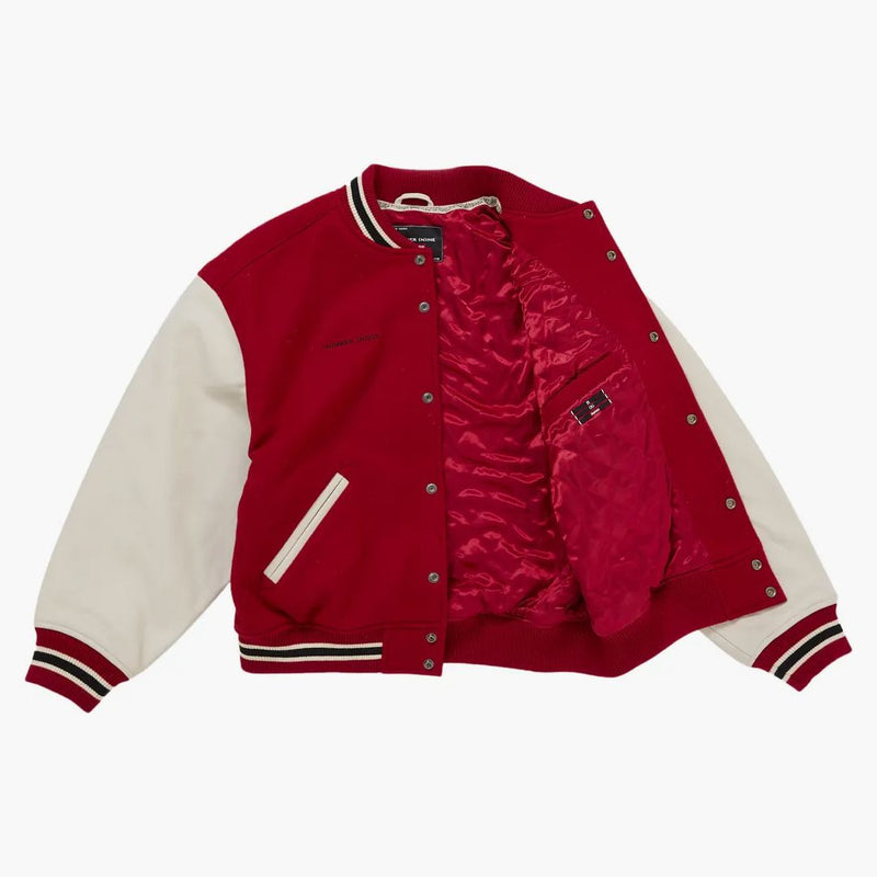Supreme Number (n)ine Mickey Varsity Jacket Red