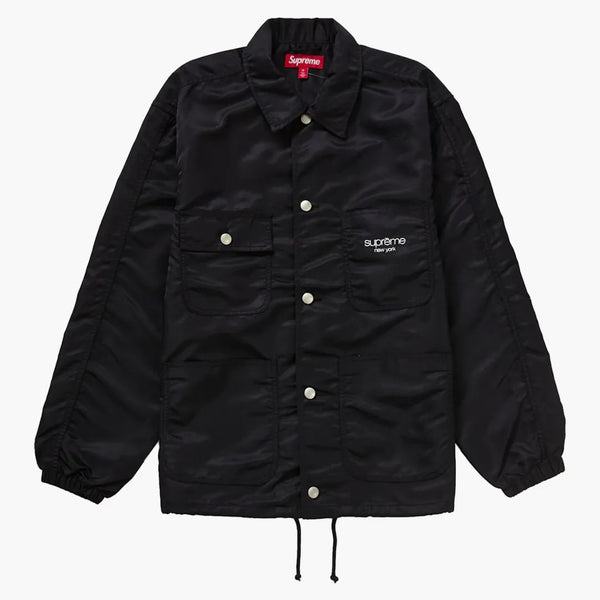 Supreme nylon chore coat black