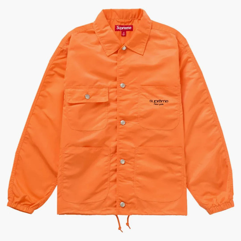 Supreme nylon chore coat orange
