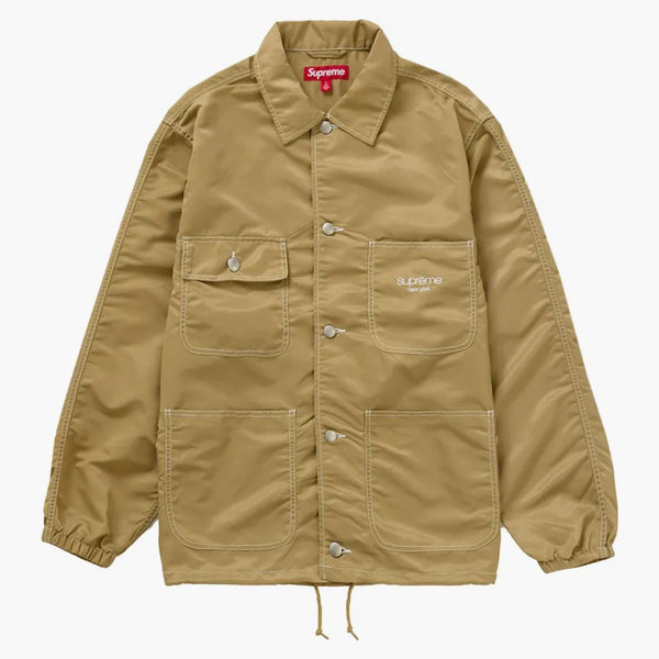 Supreme nylon chore coat tan