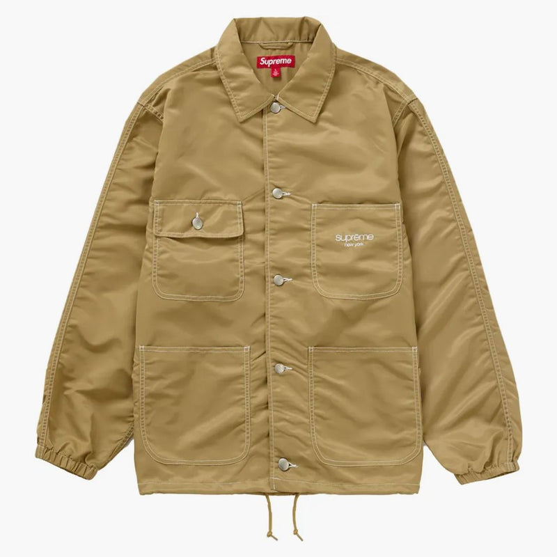 Supreme nylon chore coat tan