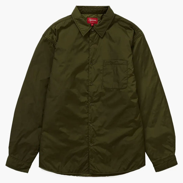Supreme nylon filled shirt olive