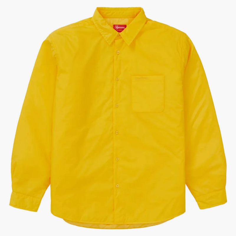 Supreme nylon filled shirt yellow