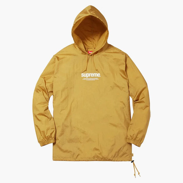 Supreme nylon packable poncho gold