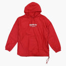 Supreme nylon packable poncho red
