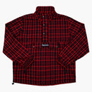 Maglione plaid supremo in nylon rosso