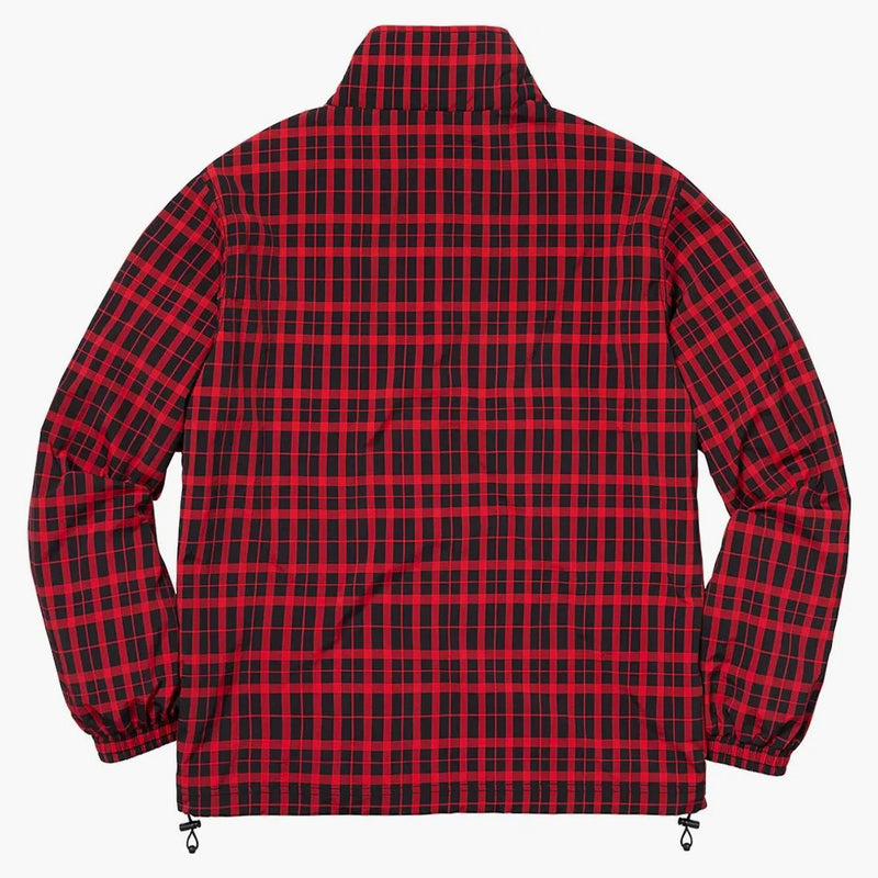 Supreme nylon plaid sweater red
