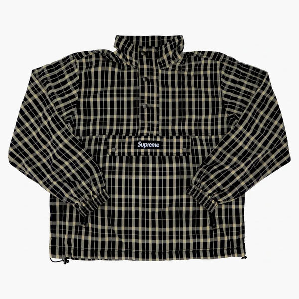 Supreme nylon plaid sweater tan