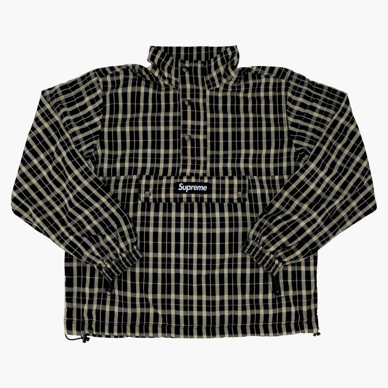 Supreme nylon plaid sweater tan