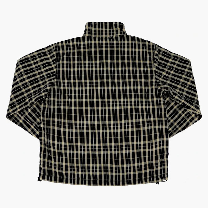 Supreme nylon plaid sweater tan