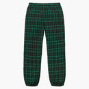 Supreme Nylon Plaid Track Pant Green