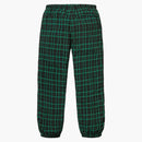 Supreme Nylon Plaid Track Pant Green