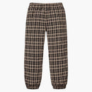 Supreme Nylon Plaid Track Pant Tan