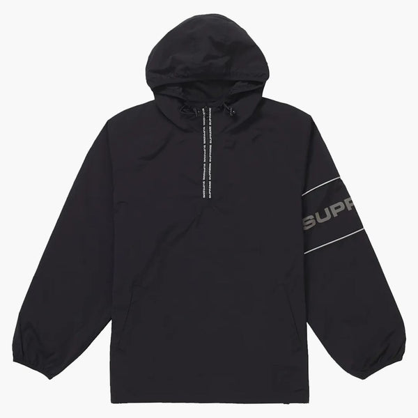 Supreme nylon ripstop hooded sweater black