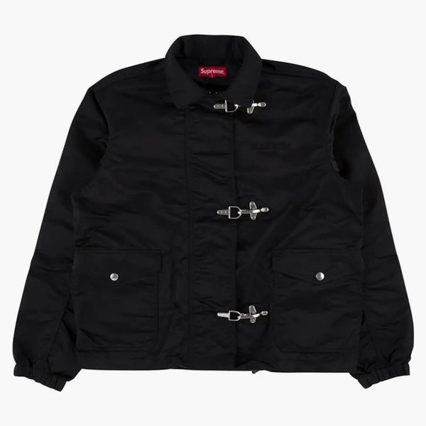 Chaqueta suprema de nylon nylon negra