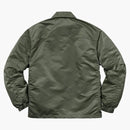 Chaqueta suprema de nylon oliva
