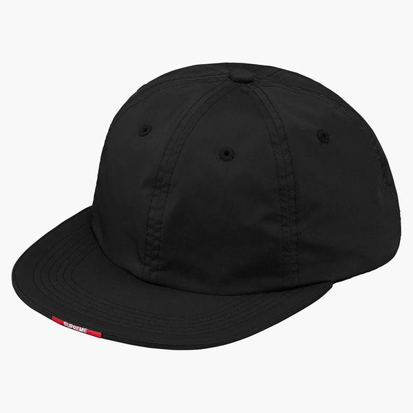 Supreme Nylon Visor Etikett 6-panel svart