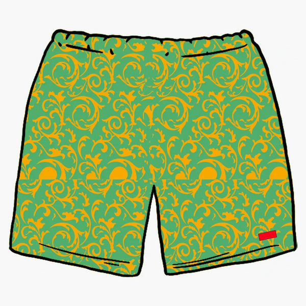 Supreme Nylon Water Short (ss20) Teal Floral