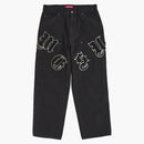 Supreme Old English Canvas Double Knee Painter Pant Black
