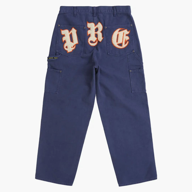 Supreme Old English Canvas Double Knee Painter Pant Navy