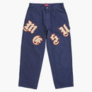 Supreme Old English Canvas Double Knee Painter Pant Navy