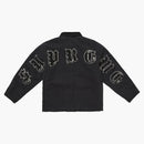 Supreme Old English Canvas Work Jacket Black
