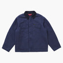 Supreme Old English Canvas Work Jacket Navy
