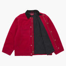 Supreme Old English Canvas Work Jacket Red