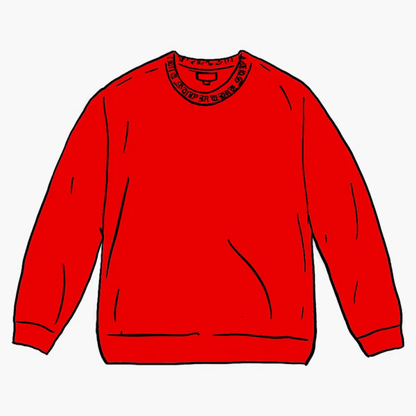 Supreme Old English Collar Logo L/S Top Red